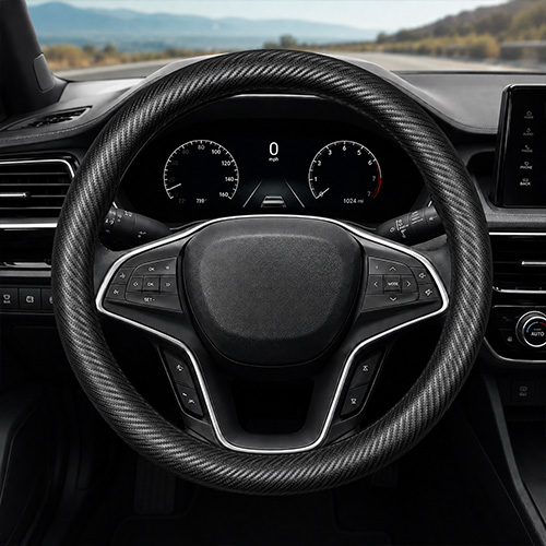Premium car interior add-on accessories on a dark surface