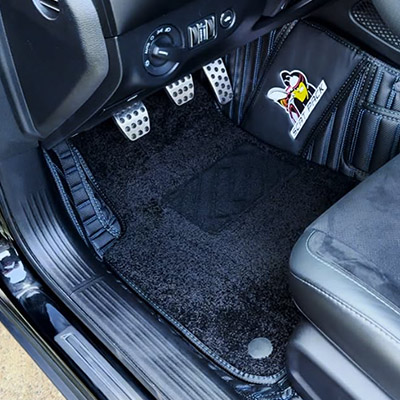 Double Layer Carbon Car floor Mats